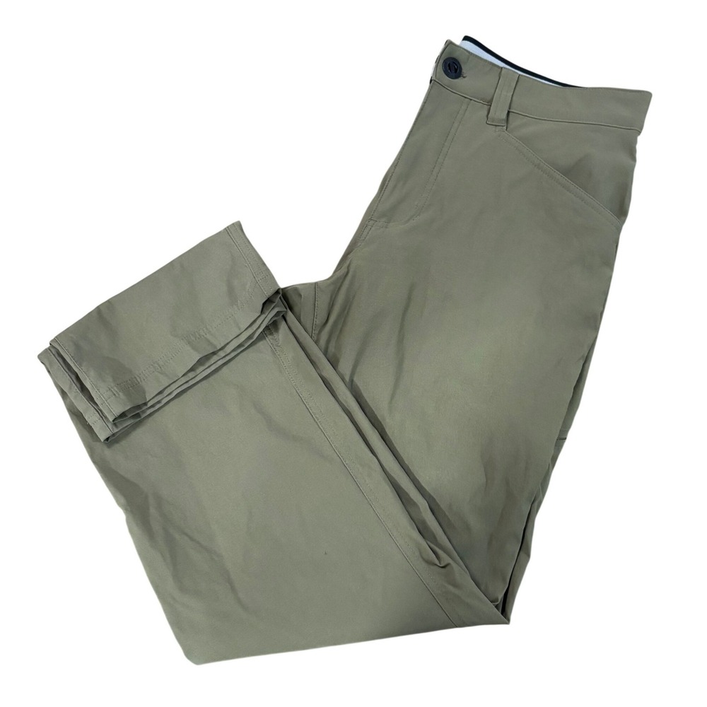 ORVIS Mens 32x32 Olive Green Trek Pants Stretch Water Repellent Hiking Outdoor